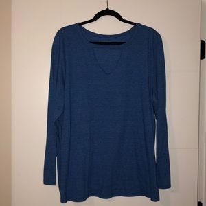 Lane Bryant Long Sleeve Choker Neck T-Shirt